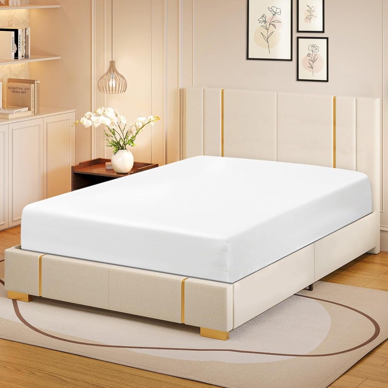 Siesta Zen 100% Egyptian Cotton Fitted Sheet 140x200cm - 800 Thread Count, Deep Pocket, Soft & Fade Resistant - Image 2